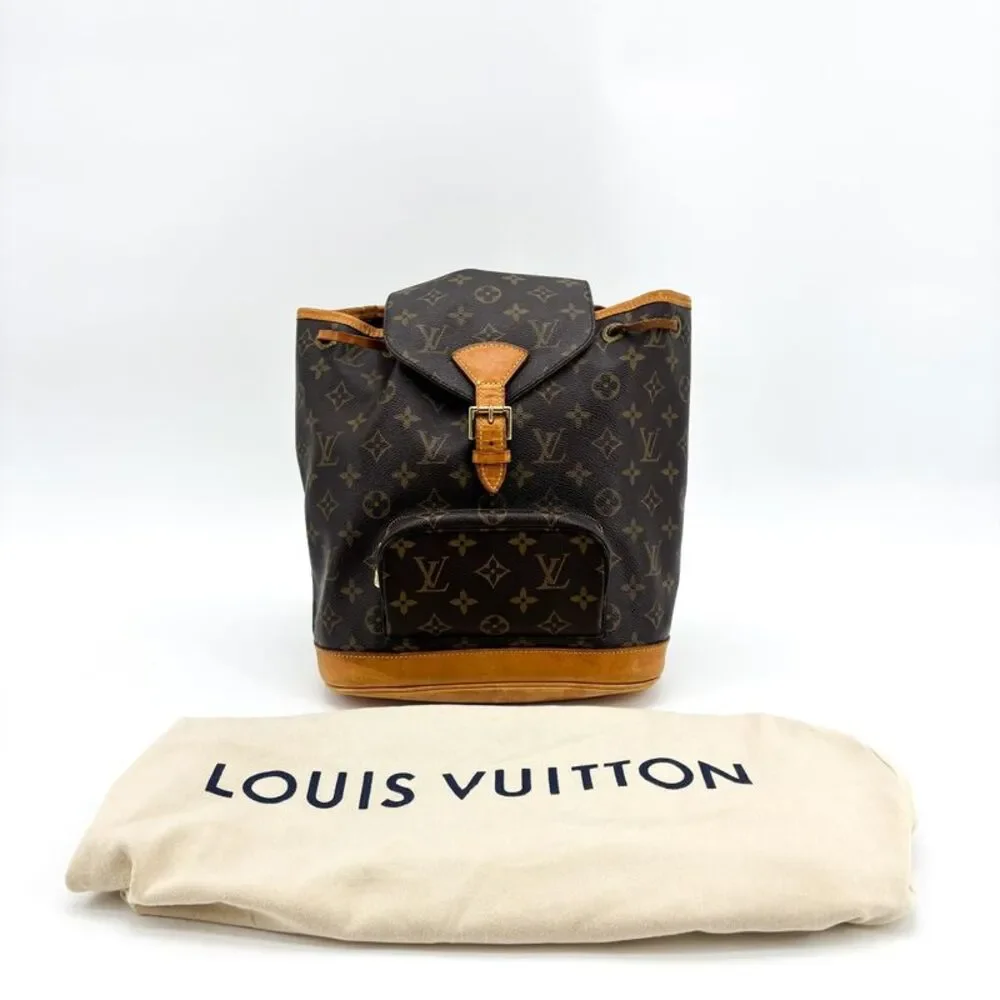 Louis Vuitton Monogram Montsouris MM Backpack Brown